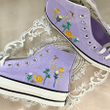 Custom embroidered converses/ Custom Chuck Taylor 70 embroidered Flowers Shoes/ Wedding Gift Converse Custom Flowers Embroidery/ Custom converse Chuck Taylor embroidered flower/ Wedding Converse Shoes/ Converse Custom Chuck Tayl
