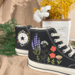 Convesr Chuck Taylor Embroidered Personalized/ Custom Chuck Taylor 70 embroidered Flowers Shoes/ Wedding Gift Converse Custom Flowers Embroidery/ Custom converse Chuck Taylor embroidered flower/ Converse Embroidered Flowers