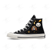 Personalize Painting Spyduck and Dogs Shoes, Converse Pokemon Chuck Taylor High Top, Pokemon Spyduck Painting Converse, Custom Dogs Handmade Painting Converse