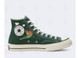 Personalize Embroidery Robin Bird Shoes, Converse Embroidery Robin Bird and Strelitzia Flower Chuck Taylor High Top, Custom Bird Of Pararadise Converse, Custom Handmade Embroidery Converse