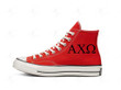 Personalize Sorority Embroidery Shoes, Converse Embroidery Chuck Taylor High Top