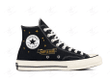 Personalize Harry Potter Embroidery Shoes, Converse Hufflepuff HP Embroidery Chuck Taylor High Top, Custom Handmade Embroidered Converse