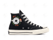Personalize Flower Embroidery Shoes, Converse Earth Tone Florals Embroidery Chuck Taylor High Top, Custom Handmade Embroidered Converse