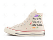 Personalize Twilight Embroidery Shoes, Converse Twilight Embroidery Chuck Taylor High Top, Twilight Custom Handmade Embroidered Converse