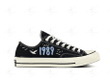 Personalize 1989 Embroidery Shoes, Converse Taylor Swift Embroidery Chuck Taylor Low Top, Custom Handmade Embroidered Converse