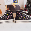 Sample Heart Stopper Hand Embroidered Shoes 36.5 EU Black
