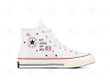 Personalize Red TS Embroidery Converse, Taylor Swift Embroidery Chuck Taylor High Top, Eras Tour Embroidered Converse