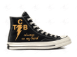 Personalize Elvis Hand-Painted Shoes, Names Converse Chuck Taylor High Top, Albums Custom Handmade Painting Converse