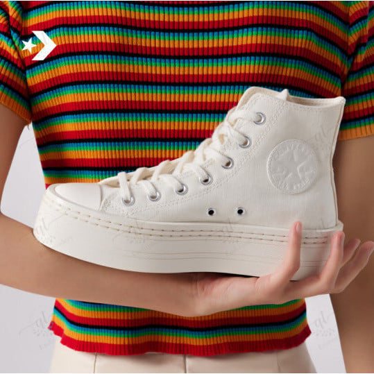Personalize Outline Embroidery Shoes, Converse Embroidery Chuck Taylor High Top