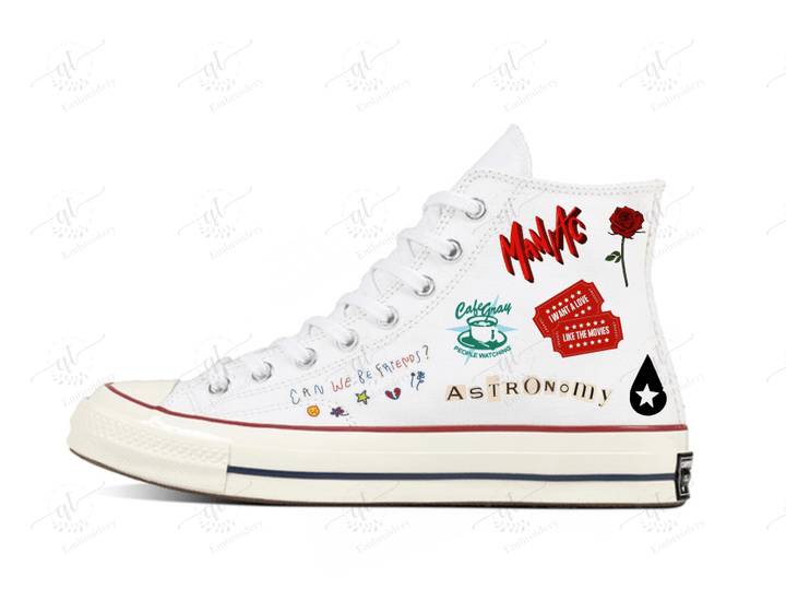 Personalize Conan Gray Heather Hand-Painted Shoes, Converse Taylor Swift Chuck Taylor High Top, Custom Handmade Painting Converse