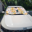 Frenchie Mom - Flowers Car Sun Shade THC23061601