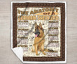 DDQ121701 The Anatomy of A German Shepherd Quilt Blanket