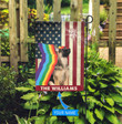MHFCHO407 German Shepherd LGBT Personalized Flag