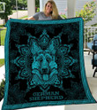 MHQD2004 German Shepherd Mandala Quilt Blanket