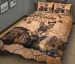 DIE6004-German Shepherd Quilt Bed Set