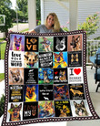 DDUSAB121801 Love German Shepherd Fleece Blanket – Made in USA