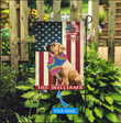 MHFCHO204 Boxer Hippie Personalized Flag