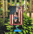 MHFCHO202 Bernese Mountain Dog Hippie Personalized Flag