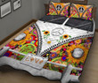 DIWA012-BUS hippie  WINDOW CURTAINS - QUILT BED SET