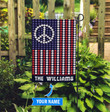 DIFH2001-Hippie Personalized Flag