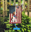 MHFCHO201 Beagle Hippie Personalized Flag
