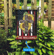 MHFCHUA104 HIPPIE TRUST GOD Personalized Garden Flag-House Flag