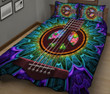 DIEH6002-Hippie Guitar Quilt Bed Set