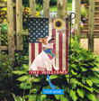 MHFCHO115 Jack Russell Terrier Hippie Personalized Flag