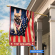CHFD1007 French Bulldog Personalized House Flag