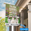 BIF2509 Shih tzu This Home Is Filled With Kisses Personalized Flag