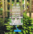 BIF2509 Shih tzu This Home Is Filled With Kisses Personalized Flag