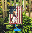THF0207 Beagle God Bless America Personalized Flag