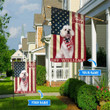 THF0194 Poodle God Bless America Personalized Flag