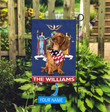 DIFDS1007-Dachshund New York Personalized Flag