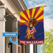 DIFDS1001-Dachshund Arizona Personalized Flag