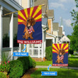 DIFDS1001-Dachshund Arizona Personalized Flag