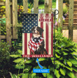 THF0162 Bernese Mountain God Bless America Personalized Flag