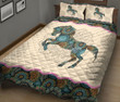 THE5027 horse Quilt Bed Set
