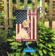 THF0189 Labrador Retriever God Bless America Personalized Flag