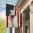 THF0127 Great Pyrenees God Bless House Flag