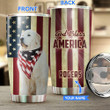 THU0177 Great Pyrenees God Bless America Personalized Stainless Steel Tumbler