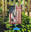 THF0227 Old English Sheepdog God Bless America Personalized Flag