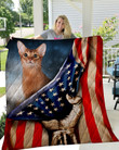 THQDOG54010 Abyssinian Cats Quilt Blanket