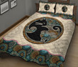 THE5043 Yin and Yang Cat Quilt Bed Set