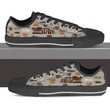 THS1068 CAT AND BOOKS LOW TOP
