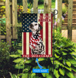THF0216 Dalmatian God Bless America Personalized Flag