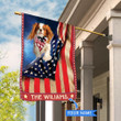 CHFD1031 Cavalier King Charles Spaniel Personalized House Flag