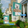 THF20072411 West Highland White Terrier-Welcome to our happy place Personalized Flag