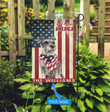 THF0190 Miniature Schnauzer God Bless America Personalized Flag