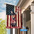 THF0226 Miniature Pinscher God Bless America Personalized Flag